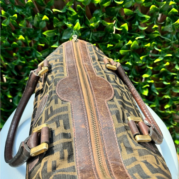 Fendi Zucca Canvas Boston Handbag - Picture 6 of 12